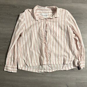 Ola River Pink Striped Women's Top